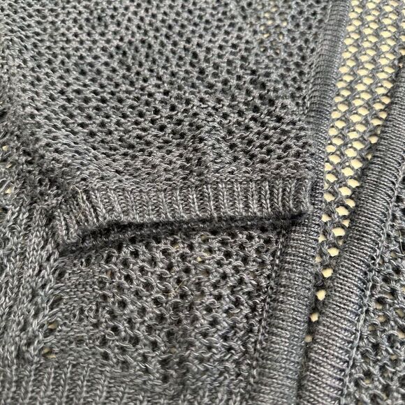 Lane Bryant Knit Navy Blue Cardigan Sweater Swim cover resort wear 26 / 28 - Picture 13 of 14